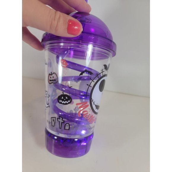 NEW Disney Light-Up Tumbler Glass - Jack Skellington - Halloween Purple - Picture 3 of 8